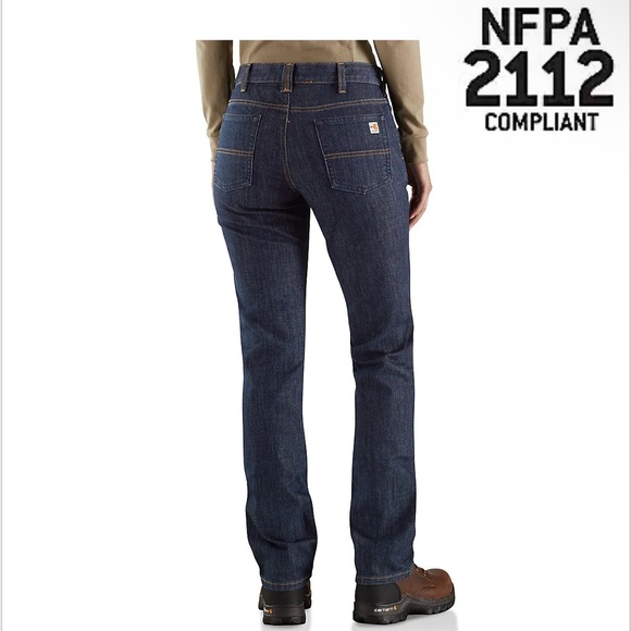 NWOT! Women’s Carhartt Flame Resistant Rugged Flex Jean - Picture 2 of 8